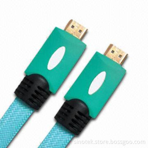 HDMI Cable Assembly with 26 AWG Conductor and Gold-plated Connector